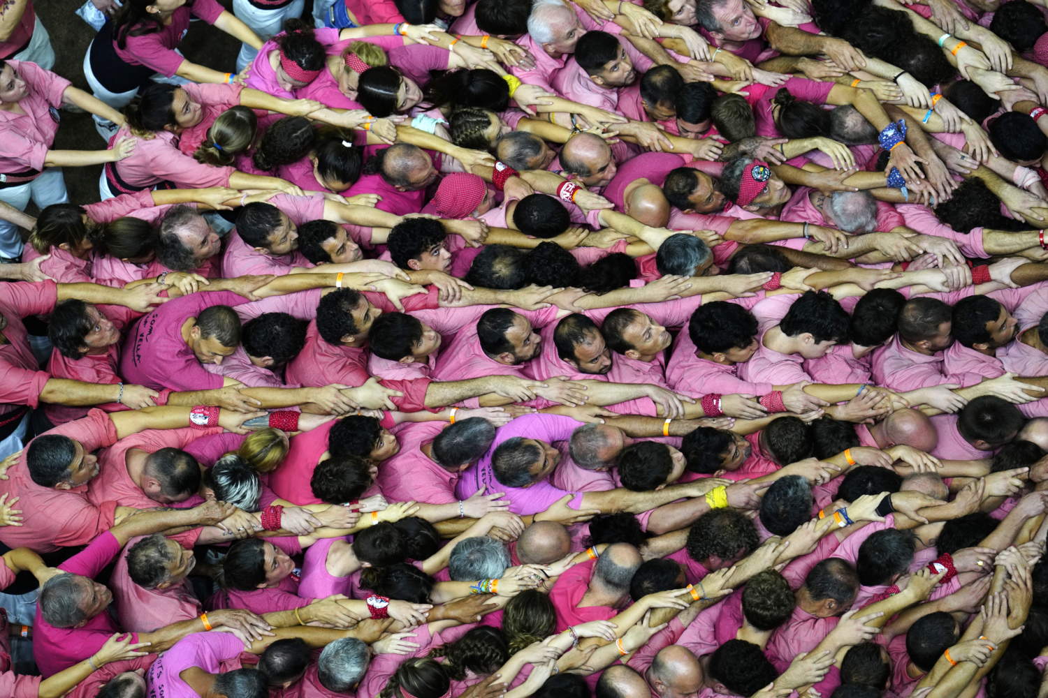 Traditional Catalan Castells Contest In Tarragona