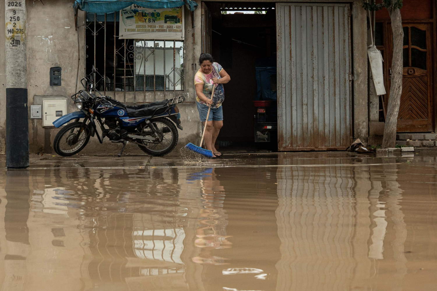 Heavy Rains Flood Streets In Piura Amid Coastal El Nino Alert