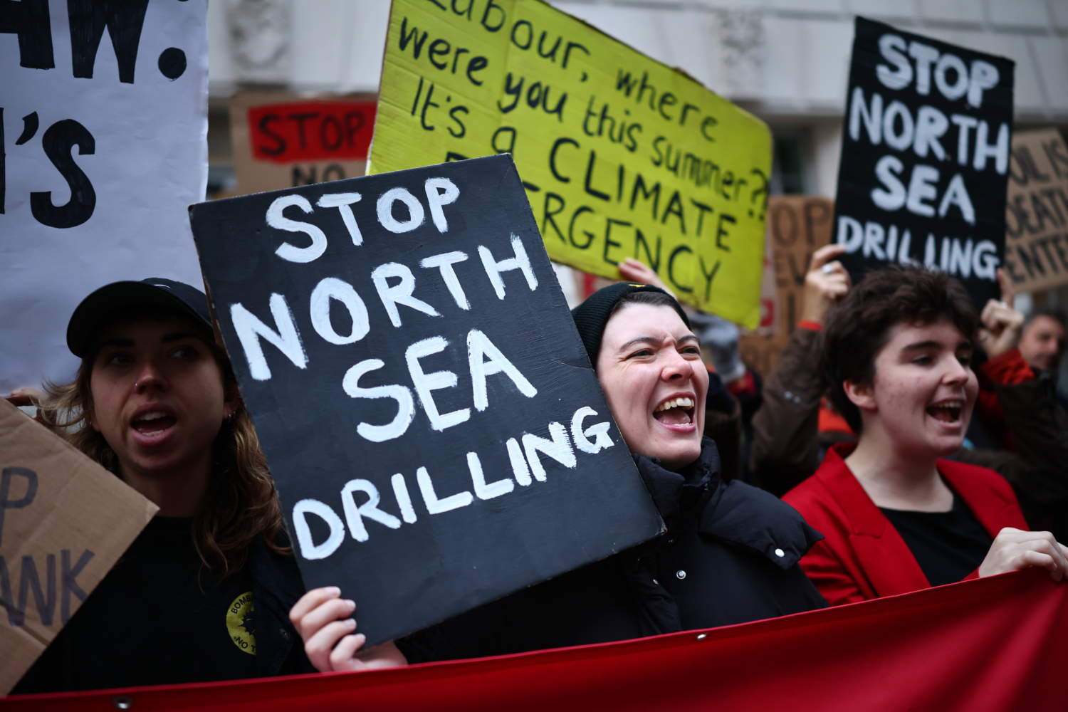 Protest Against The Uk Government's Approval For Drilling At Jackdaw Gas Field