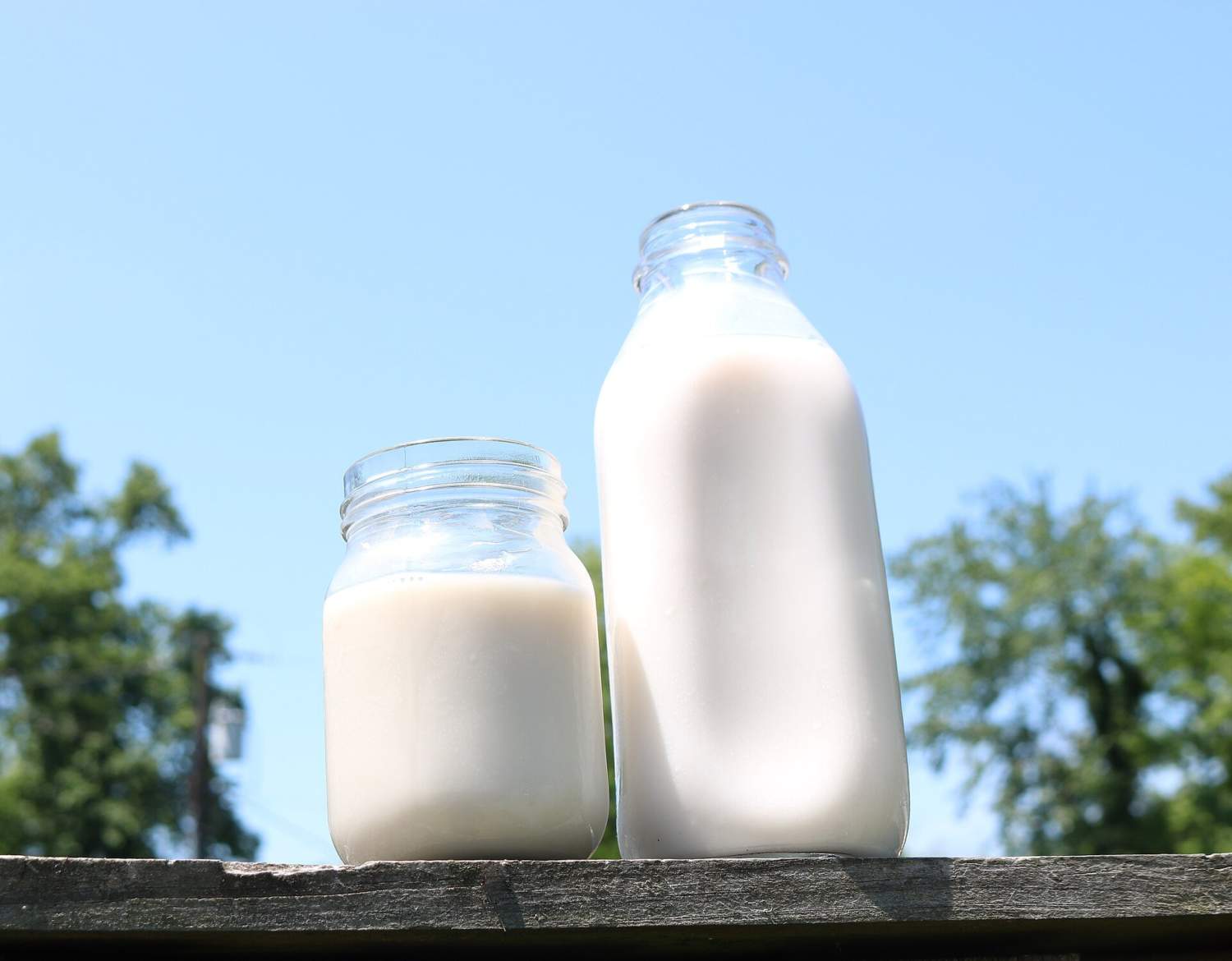 Raw Milk In Containers