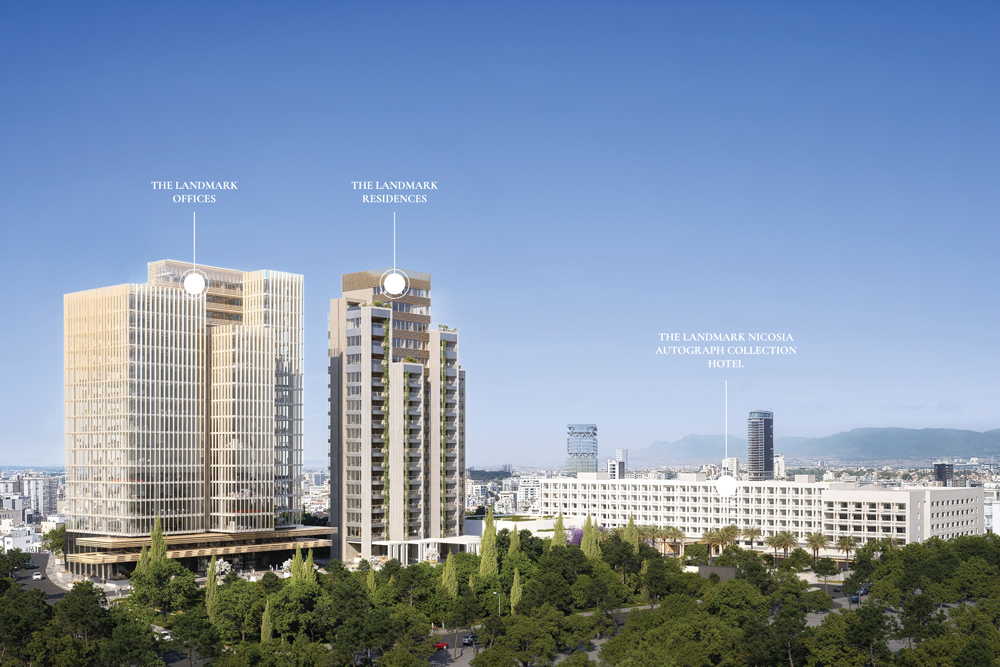The Landmark Nicosia Project Areal Shot