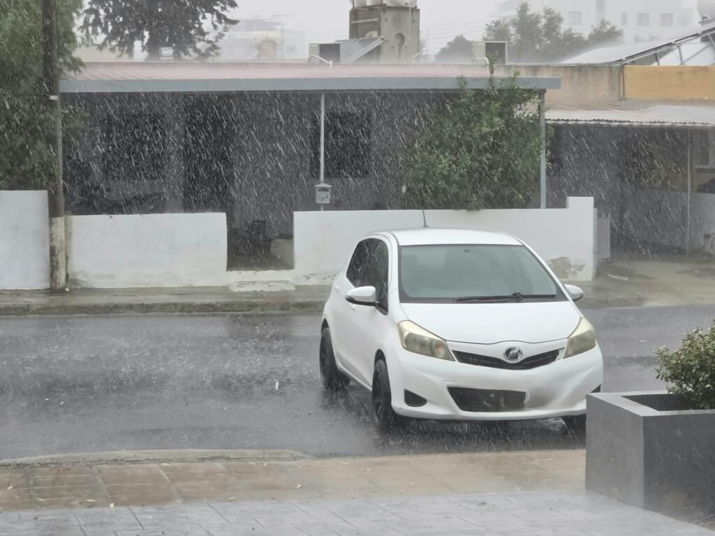 Larnaca Weather Storms Hail Thunderstorm Warning