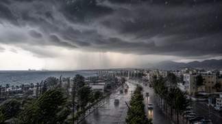 Lemesos Portokali Proeidopoiisi Storms Limassol Heavy Rain Warning Orange Thunder
